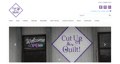 Desktop Screenshot of cutupandquilt.com